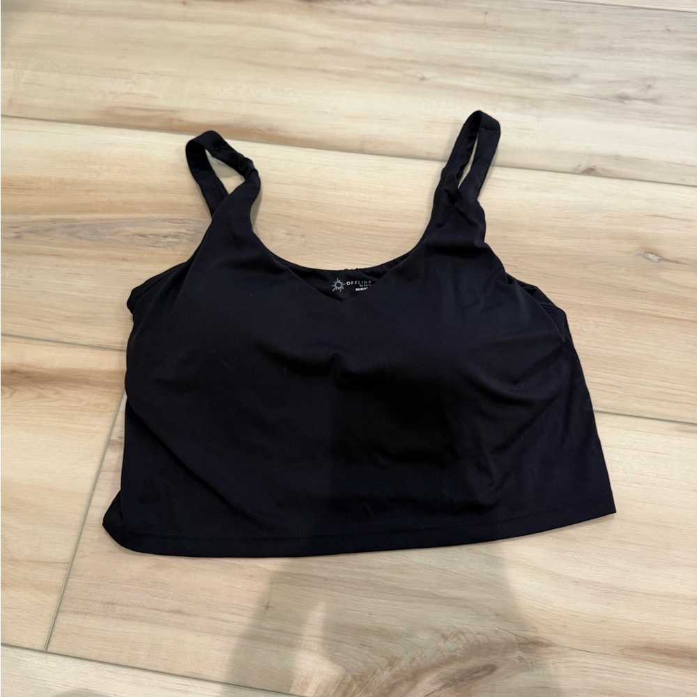 Aerie Offline Workout Black Tank Top